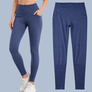 Threads 4 Thought blue heather high waist leggings M  